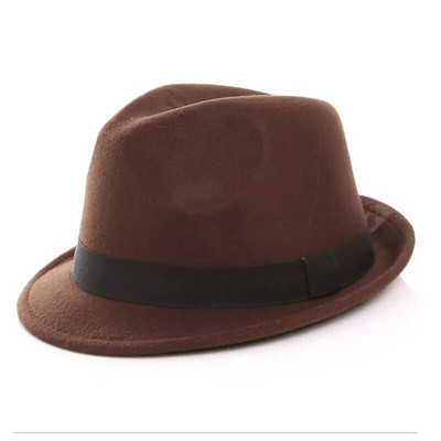 Zīmols Ziemas Rudens Vilnas Sieviešu Sieviešu Fedoras Džeza cepures Eiropas Amerikas apaļas cepures Bowler cepures fascinējošās cepures britu