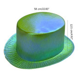 Plokščia kepurė suaugusiems kostiuminė kepurė Cosplay vakarėlio kepuraitė Unisex scenos rekvizitai Panamos kepurė