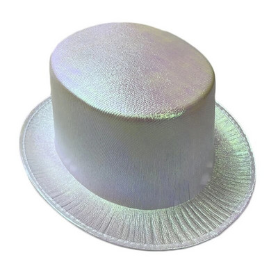 Plokščia kepurė suaugusiems kostiuminė kepurė Cosplay vakarėlio kepuraitė Unisex scenos rekvizitai Panamos kepurė