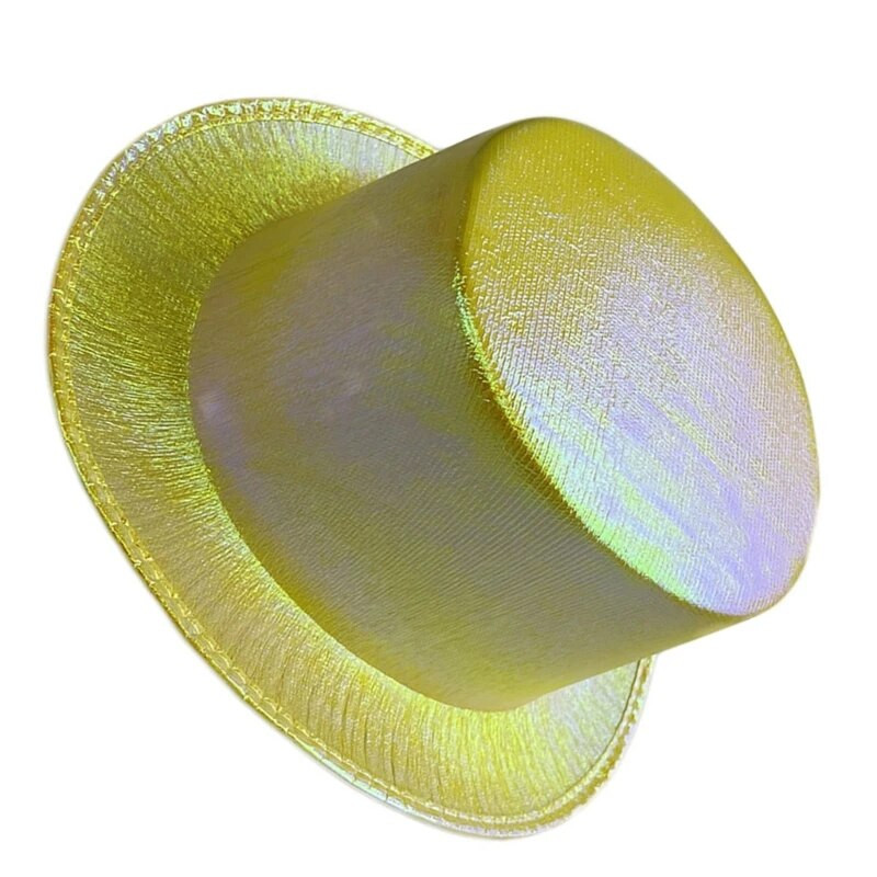 Plokščia kepurė suaugusiems kostiuminė kepurė Cosplay vakarėlio kepuraitė Unisex scenos rekvizitai Panamos kepurė