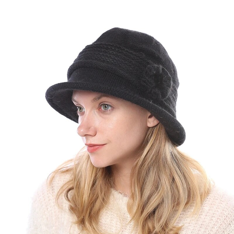 Jauna pavasara modes vintage sieviešu sieviešu vilnas Fedora cepure ar ziedu spaini Doma zvana filca cepures sieviešu cepures cepures