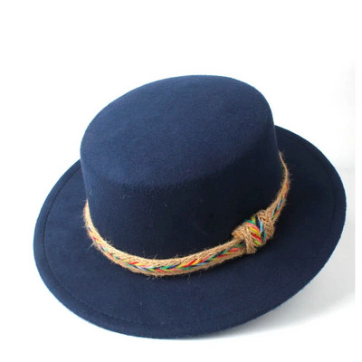 Naiste villane lameda ülaosaga Fedora müts Elegantne daami talvine laia äärega kirikumüts õues reisimiseks põnev müts vabaaja müts Suurus 56-58cm