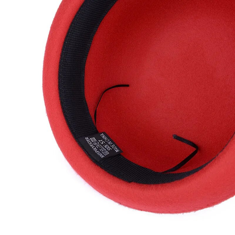 Sügistalvine vanem-lapse imitatsioon villane vildist silindrimüts naistele lastele lastele Briti Fedorase müts naistele, tüdrukule