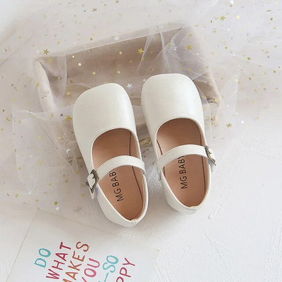 Pantofi copii Fete Mary Janes Pantofi pentru bebelusi Copii Pantofi din piele Baieti Negri Pantofi plati Alb Maro Pantofi casual Anti-alunecare Copii mici fairy