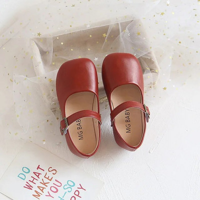 Pantofi copii Fete Mary Janes Pantofi pentru bebelusi Copii Pantofi din piele Baieti Negri Pantofi plati Alb Maro Pantofi casual Anti-alunecare Copii mici fairy