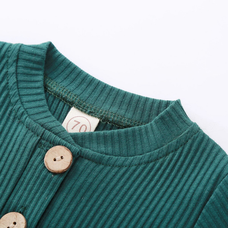 16 krāsu zīdaiņu vienkrāsaini trikotāžas komplekti jaundzimušajiem zīdaiņiem meitenēm, zēniem rudenī, ziema ar garām piedurknēm un elastīgas bikses, toddler apģērbs 0-24 M