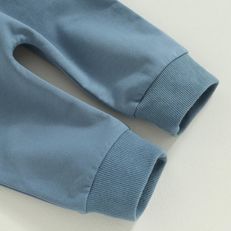 Ikdienas jauni zēnu tērpi ar garām piedurknēm Apģērbi Modes ar burtiem apdrukāti džemperi, topi Elastīgie bikses, tērpi mazuļa rudens apģērbam