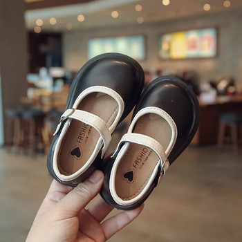 Δερμάτινα παπούτσια για κορίτσια Παπούτσια πριγκίπισσας Φθινοπωρινά μαύρα μονόπατα μαλακά παπούτσια Παιδικά μικρά δερμάτινα παπούτσια Μαθητικά παπούτσια απόδοσης