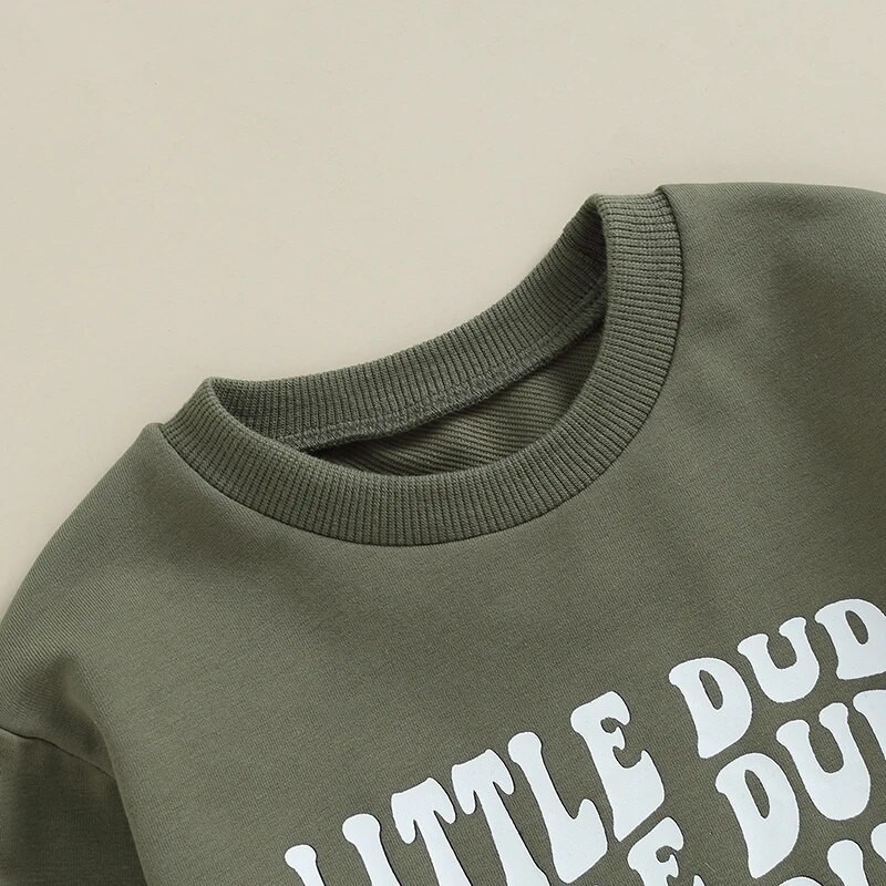 2023-09-09 Lioraitiin 0-3Y beebipoiss 2tk Sügisrõivad pikkade varrukatega kirjatrükiga pullover + taskupükste komplekt väikelaste riided