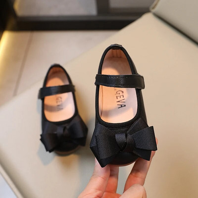 Pantofi de prințesă pentru fete Papioni dulce, eleganti, cu cârlig, petrecere, copii, pantofi plat, toamnă, flexibili, 21-30, pantofi pentru copii mici