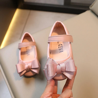 Pantofi de prințesă pentru fete Papioni dulce, eleganti, cu cârlig, petrecere, copii, pantofi plat, toamnă, flexibili, 21-30, pantofi pentru copii mici