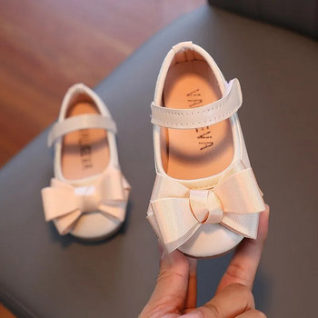 Пролет Есен Бебешки обувки Голям лък Обувки Mary Janes Обувки за парти за момичета Лачени обувки за рокля за деца Деца Сватбени 25R