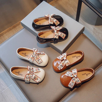 Παπούτσια Princess για κορίτσια Riband Flower λουστρίνι Γλυκό Παιδικό Loafers Κάλυμμα Toe Elegant 23-34 Shallow Kids Flats Spring