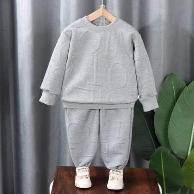 Nou Bebeluși Fete Băieți Îmbrăcăminte de primăvară Copii Printe Complet Litere Costum Bumbac Copii Tricou Pantaloni Lungi 2 Buc/Seturi Trening pentru sugari