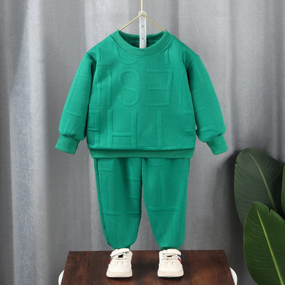 Nou Bebeluși Fete Băieți Îmbrăcăminte de primăvară Copii Printe Complet Litere Costum Bumbac Copii Tricou Pantaloni Lungi 2 Buc/Seturi Trening pentru sugari