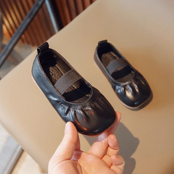 Βρεφικά κοριτσίστικα δερμάτινα παπούτσια Άνετα Παιδικά Ελαφριά Επίπεδα παπούτσια με μαλακή σόλα Άνοιξη φθινόπωρο Παιδικά παπούτσια Princess Μέγεθος 23-34