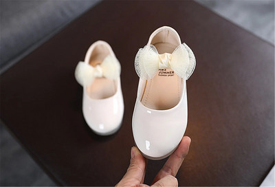 Bērnu meiteņu apavi Princeses Ballet Flats ballītes Kāzu apavi Bowknot PU ādas apavi Bērnu vasaras dzīvokļi 1-6 G