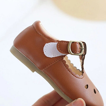 Παιδικά δερμάτινα παπούτσια για αγόρια Παπούτσια για κορίτσια Παιδικά δερμάτινα σανδάλια με μαλακό κάτω μέρος PU Δερμάτινα σανδάλια Hollow Baby Toddler Outside Sneakers CSH1250