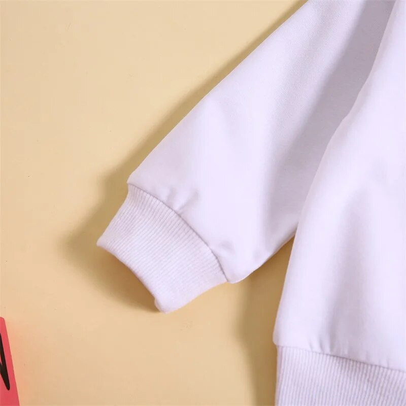 2023-11-03 Lioraitiin 0-3Y Vaikų berniukų Valentino dienos apranga ilgomis rankovėmis marškinėliai su raidėmis marginti megztiniai su raudonomis kelnėmis