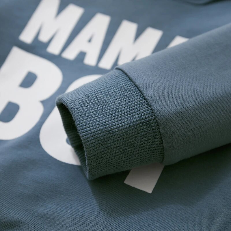 Mazu bērnu zēnu apģērbu komplekts ar kapuci bērniem ikdienas rudens tērpi ar burtu apdruku kapuces ar garām piedurknēm džemperi bikses 2 gab. zīdaiņu kostīms