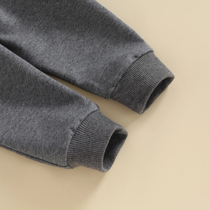 Φθινόπωρο Χειμώνας Βρεφικά Βρεφικά Αγόρια Ρούχα Σετ Μόδα Επιστολή Παιδική Στολή Μακρυμάνικη Φούτερ Φούτερ 2 τμχ Βρεφική φόρμα