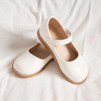 Zapatos NiñaBrand Kid LeatherShoes Единична обувка от естествена кожа Обувки за принцеса за момичета Обувки за танци с мека подметка Обувки Mary Jane Детски обувки