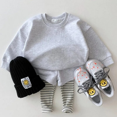 Kūdikių medvilniniai meškiukai siuvinėjimo mezgimo rinkiniai Vaikai berniukai Mergaitės Pavasarinis laisvas sportinis kostiumas megztiniai Viršutiniai + kelnės 2 vnt. rinkiniai Drabužiai 1-5Y