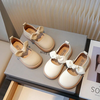 Δερμάτινα παπούτσια για κορίτσια 2023 Άνοιξη φθινόπωρο Νέο μωρό κορίτσι με φιόγκο Πριγκίπισσα Παιδικά παπούτσια Κορεάτικο στυλ Μικρά Παιδιά Mary Janes PU