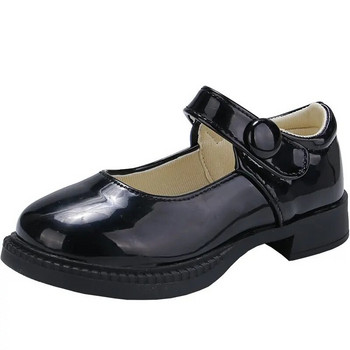 Кожени обувки за момичета за сватбено парти Черни бели ученически обувки Детски рокли Обувки Princess Sweet Kids Mary Janes Classic 26-36