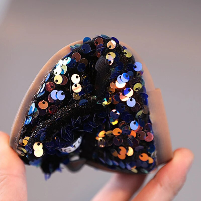 Bērnu ādas apavi ar fliteriem Meitenēm Sweet Bowtie Princess Shoes Fashion Neslīdoši plakanie bērnu apavi ar mīkstu apakšu