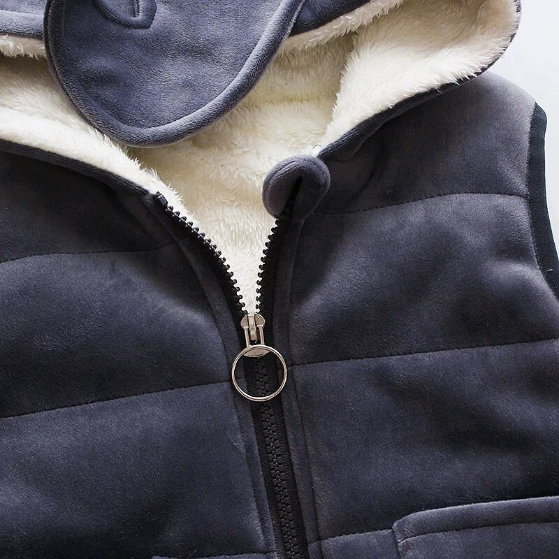 2023. gada ziemas zīdaiņu drēbju komplekti rudens kokvilnas biezs, silts džemperis ar kapuci, multfilma jauks zilonis, trīsdaļīgs uzvalks meitenei 0-5 g.