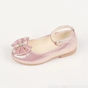 Bērnu plakani apavi pavasara rudens meitenei ādas apavi Cute Bow Diamond Kids Baby