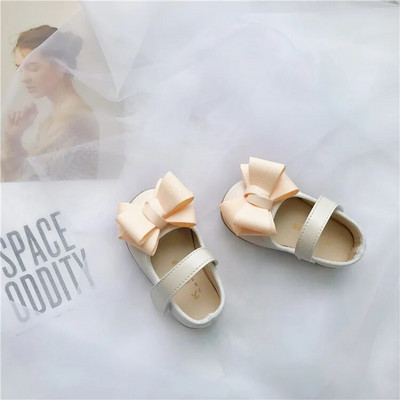 Pantof din piele pentru copii Pantof elegant pentru fetiță cu fundătură pentru copii Pantofi de prințesă de culoare uni și puțin adânci Pantofi pentru copii pentru fetiță Pantofi Mary Jane