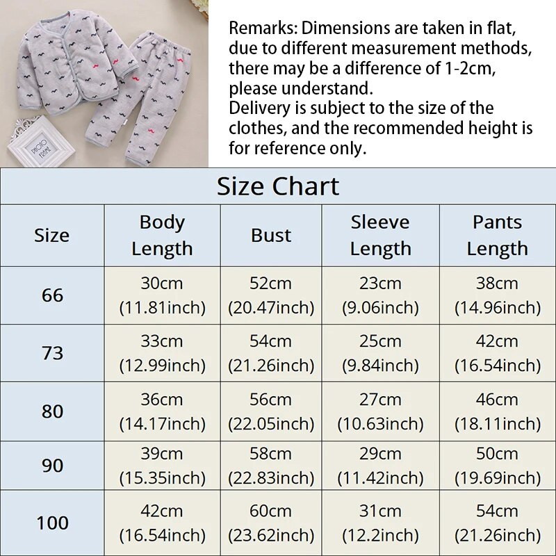 Bērnu apģērbu komplekti guļamveļa jaundzimušajiem Rudens Ziemas Zēniem Meitenēm Silts Biezs Flīss 2 Daļīgs Mājas apģērbs Bērniem 3-24 mēn.