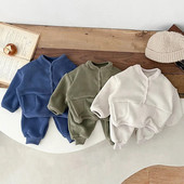 MILANCE bērnu drēbju komplekts ziemai, jauns meiteņu kapuci, uzvalks, biezs flīsa džemperis un bikses, 2 gab.