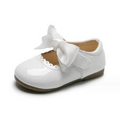 Meiteņu apavi lakādas prinču apavi Big Bow Mary Janes ballīšu apavi bērniem kleitu apavi rudens pavasaris bērns mazulis