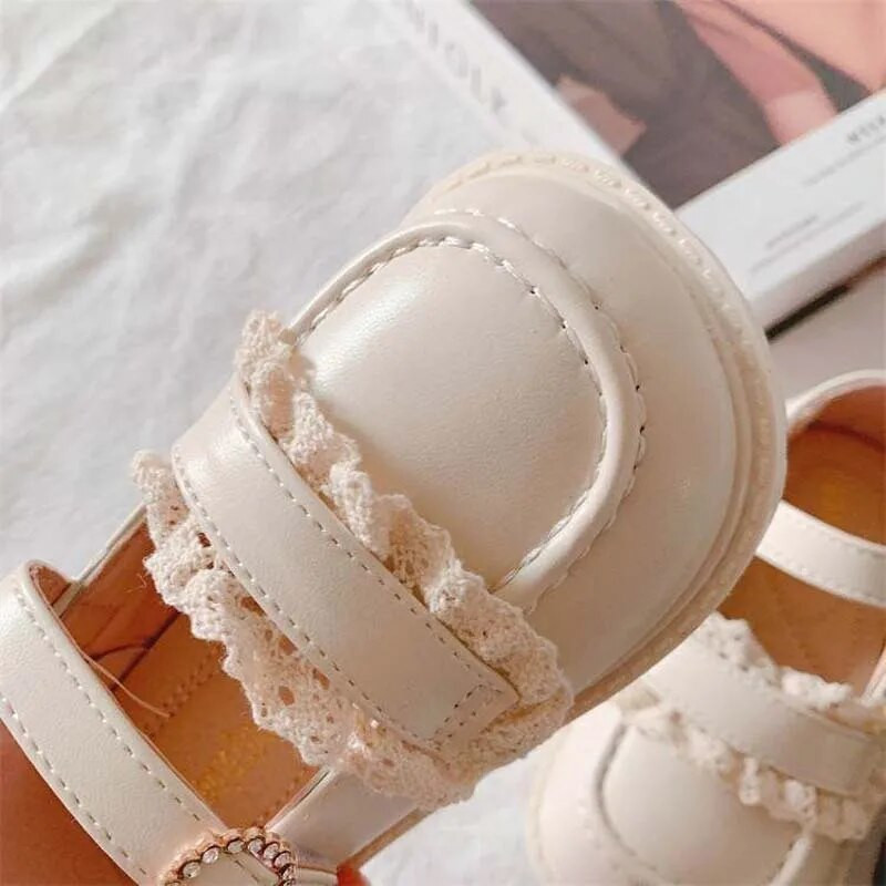 Bērnu princeses ādas apavi Ikdienas mazuļu melnbalti meiteņu modes zīmols korejiešu stila saldas mežģīņu princešu apavi