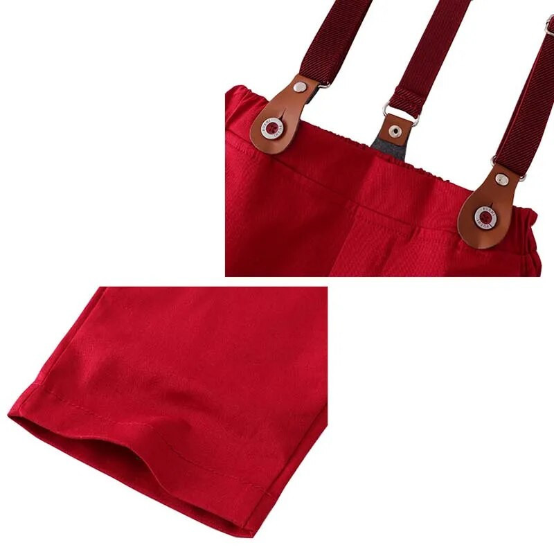 Zīdaiņu formāli džentlmeņu uzvalki zīdaiņiem Anglijas rūtaini T-krekls + kombinezoni bikses komplekti kristību tērpi mazuļiem Ziemas drēbes