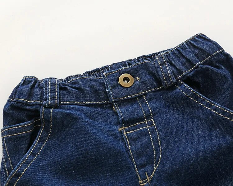 Madingi kūdikių berniukų rūbų rinkiniai 2 vnt./rinkinys Ilgomis rankovėmis languoti marškinėliai kūdikiui šliaužtinukas+ džinsinės kelnės, berniuko aprangos kombinezonai berniukui