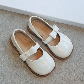 Σχολικά παπούτσια για κορίτσια Άνοιξη/Φθινόπωρο Νέα μόδα Παιδικά μαλακά άνετα δερμάτινα παπούτσια ρετρό παπιγιόν Παιδικά παπούτσια Mary Jane
