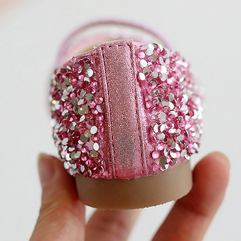 1–11 gadus vecas meitenes deju ādas princeses apavi ar fliteriem, mīksta apakša, mazuļu apavi vientuļajiem bērniem