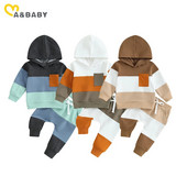 ma&baby 3M-3Y väikelaps imik vastsündinu beebi poiss tüdrukule riidekomplektid pikkade varrukatega kapuutsiga topid püksid sügiskevad varustus dressid