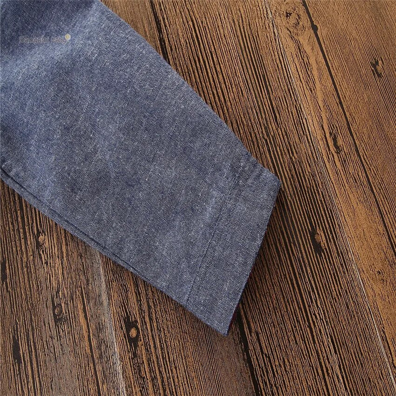 Βρεφικά αγόρια Ρούχα για νεογέννητο Άνοιξη & Φθινόπωρο Gentleman κοστούμι μακρυμάνικο ρόμπερ + τζιν με παπιγιόν 3 ΤΕΜ Σετ μόδας