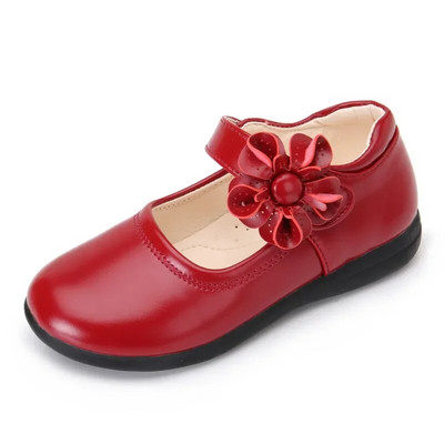 Pantofi Mary Janes dulci pentru fete, pentru petrecere la școală, flori de modă, pantofi cu flori pentru copii medii mari, pantofi noi de prințesă pentru copii