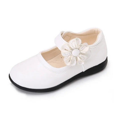 Pantofi Mary Janes dulci pentru fete, pentru petrecere la școală, flori de modă, pantofi cu flori pentru copii medii mari, pantofi noi de prințesă pentru copii