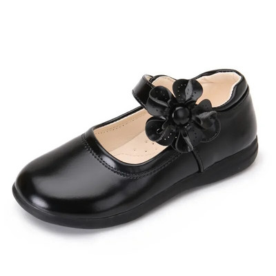 Pantofi Mary Janes dulci pentru fete, pentru petrecere la școală, flori de modă, pantofi cu flori pentru copii medii mari, pantofi noi de prințesă pentru copii