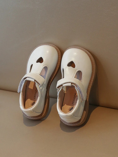 Ādas apavi meitenēm Britu stila princešu apavi Modes dobi, elpojoši ikdienas bērnu apavi Chaussure Enfant Fille