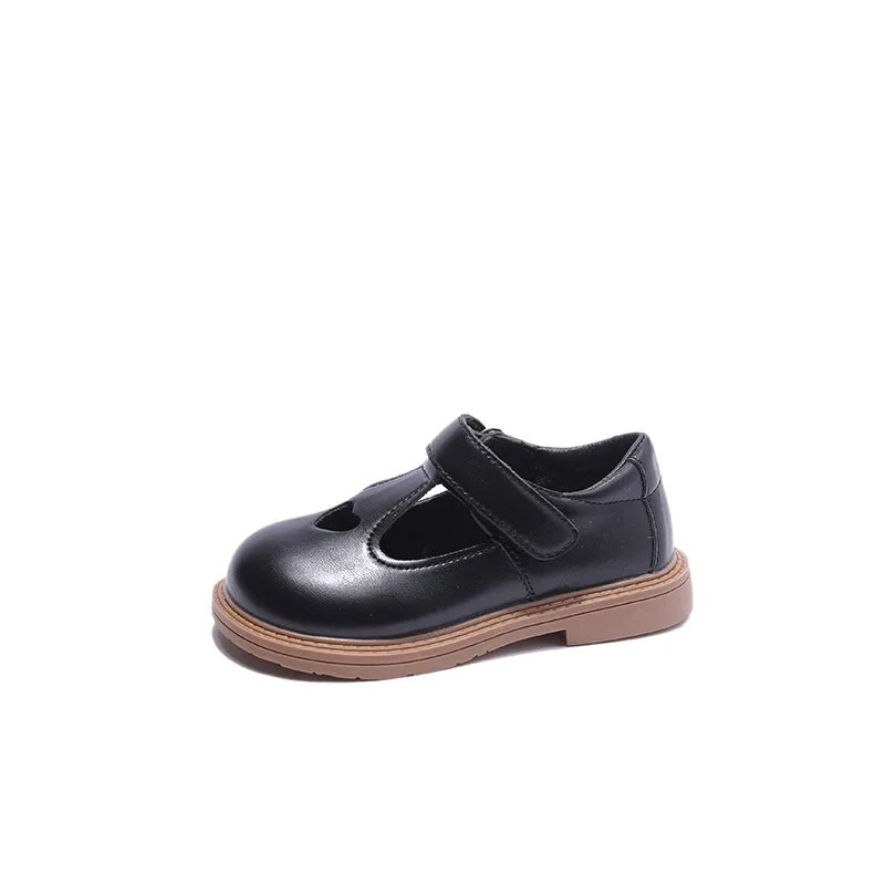 Ādas apavi meitenēm Britu stila princešu apavi Modes dobi, elpojoši ikdienas bērnu apavi Chaussure Enfant Fille