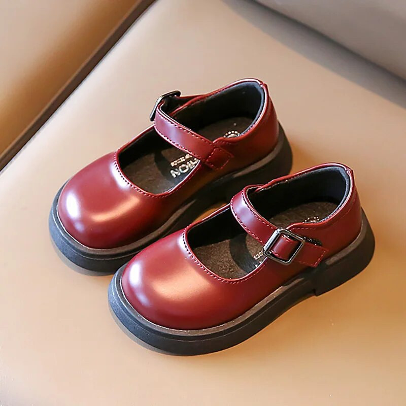 Laste nahast kingad Basic Mary Jane`i kingad õpilastele mõeldud mustad koolikingad tüdrukutele, platvormprintsessikingad Oxfordi kingad 20R