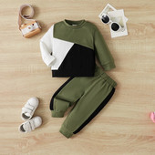 Rudens ziema 2gab. 0-3 gadi mazuļu zēnu apģērbu komplekts, rūtains, garām piedurknēm, bikses, tērpi, mazi bērni 6 9 12 18 24 mēneši, bērni, bērni